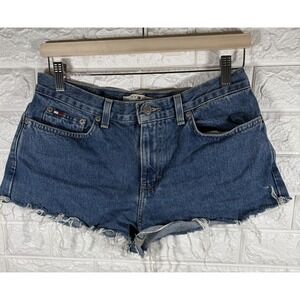 Tommy Hilfiger Womens Jean Shorts Size Measurements‎ Distressed Booty Cut Off